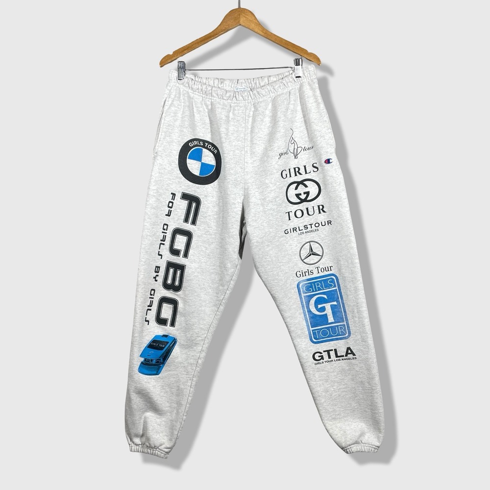 Champion x Sorella Sweatpants Women Large Gray Girls Tour Streetwear Y2K Hype